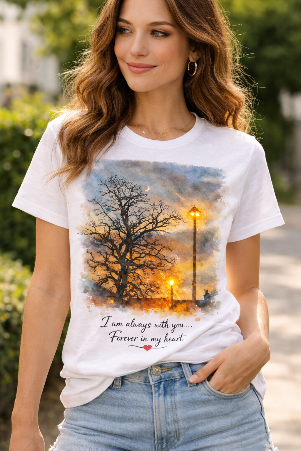 I Am Always With You – Forever In My Heart Memorial T-Shirt