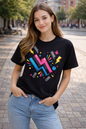 Electric Vibes Abstract Lightning  Short Sleeve T-Shirt