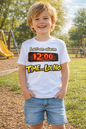 “Time Said LOL No” Kids T-Shirt – Funny Alarm Clock Graphic Tee